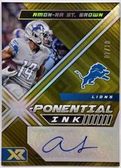 Amon Ra St. Brown [Gold] Football Cards 2022 Panini XR X Ponential Ink Autograph Prices