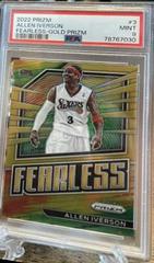 Allen Iverson [Gold] #3 Basketball Cards 2022 Panini Prizm Fearless Prices