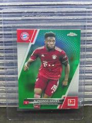 Alphonso Davies [Green Refractor] #82 Soccer Cards 2021 Topps Chrome Bundesliga Prices
