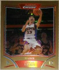 Steve Nash Gold Refractor Basketball Cards 2008 Bowman Chrome Prices