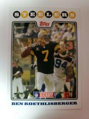 Ben Roethlisberger #112 Football Cards 2008 Topps Kickoff Prices