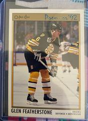 Glen Featherstone #66 Hockey Cards 1992 O-Pee-Chee Premier Prices