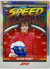Alain Prost [Orange Refractor] #SD-AP Racing Cards 2023 Topps Chrome Formula 1 Speed Demons Prices