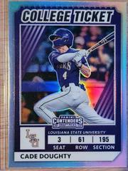 Cade Doughty #29 Baseball Cards 2022 Panini Elite Extra Edition College Tickets Optic Prices