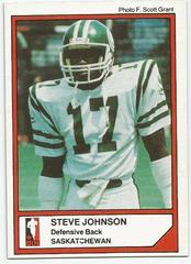 Steve Johnson Football Cards 1984 Jogo CFL Prices
