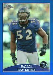 Ray Lewis [Blue Refractor] #TC109 Football Cards 2009 Topps Chrome Prices