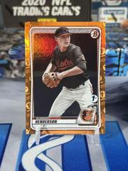 Gunnar Henderson [Orange Foil] #BFE-134 Baseball Cards 2020 Bowman 1st Edition Prices