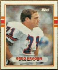 Greg Kragen #58T Football Cards 1989 Topps Traded Prices