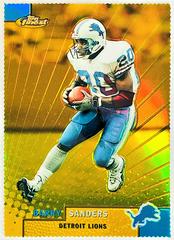 Barry Sanders [Gold Refractor] #80 Football Cards 1999 Topps Finest Prices