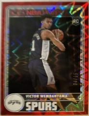 Victor Wembanyama [Red Explosion] Basketball Cards 2023 Panini Hoops Prices