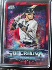 Javier Baez [Red Flare] Baseball Cards 2022 Topps Cosmic Chrome Supernova Prices