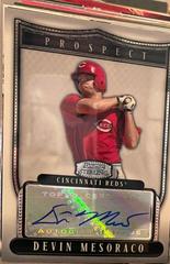 Devin Mesoraco [Autograph Refractor] #DME Baseball Cards 2007 Bowman Sterling Prospects Prices