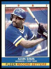 Alvin Davis #5 Baseball Cards 1987 Fleer Record Setters Prices