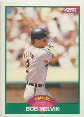 Bob Melvin #61T Baseball Cards 1989 Score Traded Prices