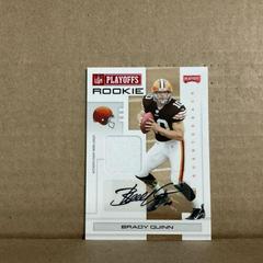 Brady Quinn [Signature Material Red] Football Cards 2007 Playoffs NFL Prices