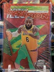 LeBron James [Red Wave] #25 Basketball Cards 2022 Panini Contenders Optic Illusion Prices