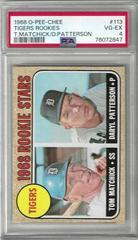 Tigers Rookies [T. Matchick, D. Patterson] #113 Baseball Cards 1968 O Pee Chee Prices