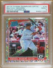 Rafael Devers [White Sparkle] #35 Baseball Cards 2018 Panini Donruss Optic Prices
