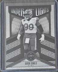 Aaron Donald [Black & White Black] #UL-ADO Football Cards 2023 Panini Legacy Under the Lights Prices