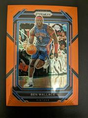 Ben Wallace [Orange] Basketball Cards 2022 Panini Prizm Prices