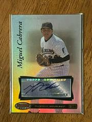 Miguel Cabrera [Autograph] #27 Baseball Cards 2007 Bowman's Best Prices