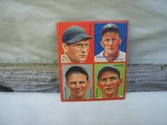 Fox, Greenberg, [Walker, Rowe] Baseball Cards 1935 Goudey 4 in 1 Prices