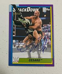 Cesaro [Purple] #A-CS Wrestling Cards 2021 Topps Heritage WWE Autographs Prices