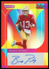 Brock Purdy [Prismatic Red] #BA-BP1 Football Cards 2023 Leaf Vivid Autographs Prices