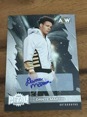 Dante Martin [Silver Autograph] #4 Wrestling Cards 2022 SkyBox Metal Universe AEW Prices