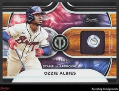 Ozzie Albies #SOA-OA Baseball Cards 2022 Topps Tribute Stamp of Approval Relics Prices