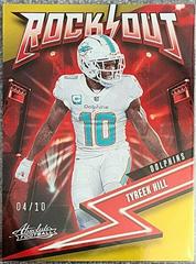 Tyreek Hill [Spectrum Gold] #19 Football Cards 2023 Panini Absolute Rock Out Prices