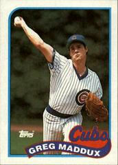 Greg Maddux #240 Baseball Cards 1989 Topps Prices