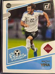 Matias Vina [Press Proof] Soccer Cards 2021 Panini Donruss Road to Qatar The Rookies Prices