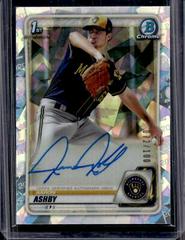 Aaron Ashby [Atomic Refractor] #CPA-AA Baseball Cards 2020 Bowman Chrome Prospect Autographs Prices