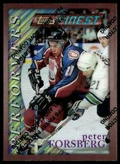 Peter Forsberg [Refractor w/ Coating] Hockey Cards 1995 Finest Prices