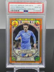 Jack Grealish [Orange] Soccer Cards 2021 Topps Merlin Chrome UEFA Prophecy Fulfilled Prices