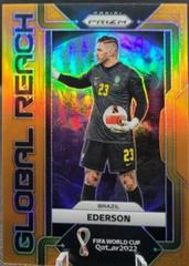 Ederson [Orange] #20 Soccer Cards 2022 Panini Prizm World Cup Global Reach Prices