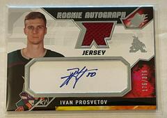 Ivan Prosvetov #IP Hockey Cards 2021 SPx Rookie Auto Jersey Prices