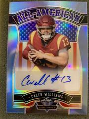 Caleb Williams [Platinum Blue] #BA-CW1 Football Cards 2022 Leaf Valiant Autographs Prices