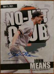John Means [Autograph] #NHC-8 Baseball Cards 2022 Topps No Hit Club Prices