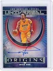 Rick Fox [Red] #UA-RFX Basketball Cards 2022 Panini Origins Universal Autographs Prices