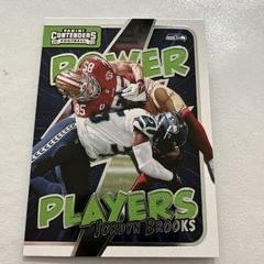 Jordyn Brooks [Emerald] Football Cards 2022 Panini Contenders Power Players Prices