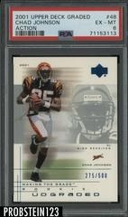 Chad Johnson [Action] #48 Football Cards 2001 Upper Deck Graded Prices