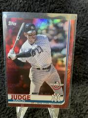 Aaron Judge [Pinstripe Jersey Red Foil] #15 Baseball Cards 2019 Topps Opening Day Prices