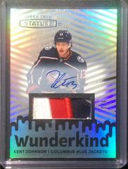 Kent Johnson [Autograph Patch] #W-10 Hockey Cards 2022 Upper Deck Stature Wunderkind Prices