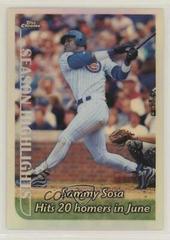 Sammy Sosa [Refractor] Baseball Cards 1999 Topps Chrome Prices