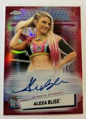 Alexa Bliss [Red Refractor] #A-AB Wrestling Cards 2021 Topps Chrome WWE Autographs Prices