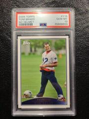 Tom Brady [No Helmet] #115 Football Cards 2009 Topps Prices