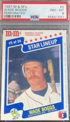 Wade Boggs [Perforated] Baseball Cards 1987 M & M's Prices