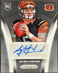 AJ McCarron [NFL Shield Prizm] Football Cards 2014 Panini Prizm Autograph Rookies Prices